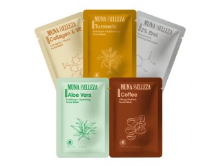 Triple Power Glow & Korean Face Mask Sheets (5 Pack)