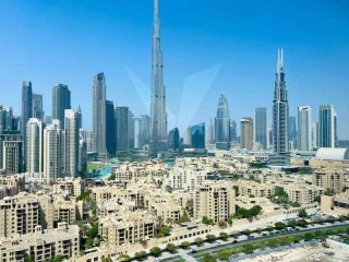 Full Burj Khalifa View | Vacant 3BR+Maids Room