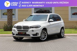 AED 2,205 monthly | Warranty | Flexible D.P. | BMW X5 X-Drive 50i 
