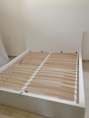 Ikea malm hydraulic storage bed frame with mattress