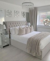 Velvet customised luxury bed