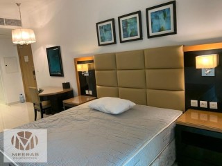 Fully Furnished Studio For Rent | Partial Burj view | Big Layout